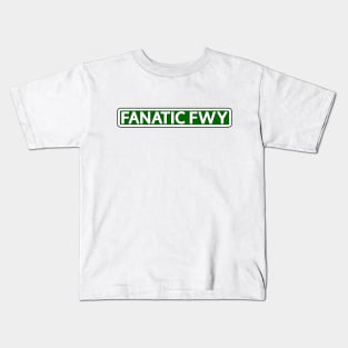 Fanatic Fwy Street Sign Kids T-Shirt